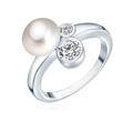 Valero Pearls Perlen-Ring Damen silber, 52