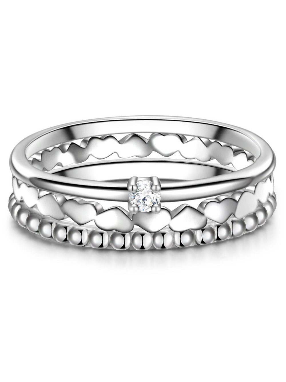 Glanzstücke München Ring Damen silber, 56 Image