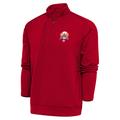 Men's Antigua Red Chicago American Giants Big & Tall Generation Quarter-Zip Pullover Top