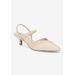 Women's Unna Pump by Easy Street in Nude Patent (Size 7 M)