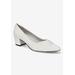 Extra Wide Width Women's Millie Pump by Easy Street in White (Size 7 1/2 WW)