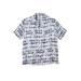 Men's Big & Tall KS Island Printed Rayon Short-Sleeve Shirt by KS Island in Blue Stripe Tie Dye (Size 8XL)