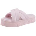 Pantolette TOMMY JEANS "TOMMY FLTFRM SANDAL" Gr. 41, rosa (rose) Damen Schuhe Pantolette Pantoletten