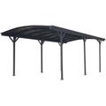 Einzelcarport WESTMANN "Rundbogen" Carports Gr. B/H/T: 300 cm x 206 cm x 576 cm, grau (anthrazit) Carports