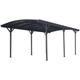 Einzelcarport WESTMANN "Rundbogen" Carports Gr. B/H/T: 300 cm x 206 cm x 576 cm, grau (anthrazit) Carports