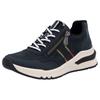 Wedgesneaker RIEKER, Damen, Gr. 42, blau (nachtblau), Lederimitat, Lacklederimitat, sportlich, Schuhe Sneaker, Freizeitschuh, Halbschuh, Schnürschuh in bequemer Form