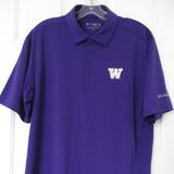 Columbia Shirts | Columbia Mens S/S Ncaa Washington Huskies Purple Golf Polo Shirt - Size Large | Color: Purple | Size: L