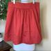 Anthropologie Skirts | (Bogo Free) Anthropologie Odille Burnt Orange High Waist A Line Skirt Sz 6 | Color: Orange | Size: 6