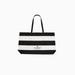 Kate Spade Bags | Kate Spade Large Black Stripe Reusable Tote Bag | Color: Black/White | Size: Os