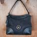 Dooney & Bourke Bags | Dooney And Bourke Shoulder Pebble Leather And Suede Black Shoulder Bag | Color: Black | Size: Os