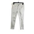 American Eagle Outfitters Jeans | American Eagle Outfitters Super Super Stretch Distressed Jeans | Color: White | Size: 2