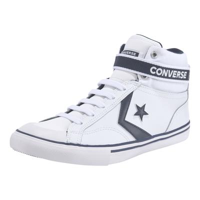 Sneaker CONVERSE "PRO BLAZE STRAP 1V EASY-ON VARSITY" Gr. 38, weiß (weiß, blau) Kinder Schuhe Bekleidung