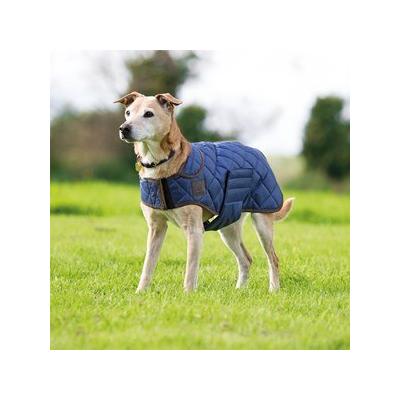 Shires Digby & Fox Quilted Dog Coat - Clearance! - M - Navy