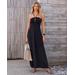 Boston Proper - Black - Keyhole Halter Maxi Dress - XXS