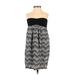 Billabong Casual Dress: Black Chevron/Herringbone Dresses - Women's Size Small