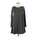 Old Navy Casual Dress - A-Line: Gray Print Dresses - Women's Size Small