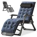 NAIZEA 3 In 1 Foldable Chair for Adult Adjustable Recliner Sun Lounge Chair Folding Cots Sleeping Cots with Cushion for Indoor Outdoor