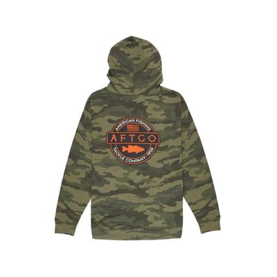 AFTCO Men's Bass Patch Hoodie, Forest Camo SKU - 179916