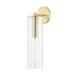 -1 Light Wall Sconce In Modern Style-4.75 Inches Wide By 19 Inches High-Aged Brass Finish Mitzi H415101b-Agb