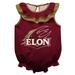 Girls Infant Maroon Elon Phoenix Sleeveless Ruffle Bodysuit