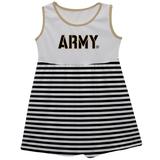 Girls Infant White Army Black Knights Tank Top Dress