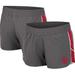 Women's Colosseum Gray Oklahoma Sooners Pull The Switch Running Shorts