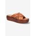 Extra Wide Width Women's Ned-Italy Sandals by Bella Vita in Whiskey Leather (Size 8 WW)