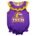 Girls Infant Purple Tennessee Tech Golden Eagles Sleeveless Ruffle Bodysuit