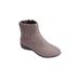 Plus Size Women's The Zenni Bootie by Comfortview in Grey (Size 9 W)