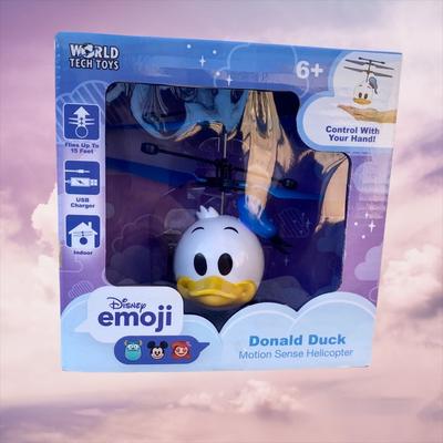 Disney Toys | Disney Emoji Donald Duck Mini Helicopter | Color: Blue/White | Size: One Size