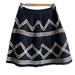 Anthropologie Skirts | Lil Anthropologie Skirt Crooked Path Crinkled Black & White A-Line Womens Sz 0 | Color: Black | Size: 0