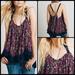 Free People Tops | Free People/Fp One Living Large Floral Batik Strappy Swing Halter Navy Magenta | Color: Blue/Pink | Size: S