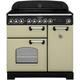 Rangemaster CDL90EIOG/C Classic Deluxe Olive Green with Chrome Trim 90cm Electric Induction Range Cooker
