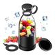 Blender Smoothie Makers, Portable Blender Mini Jug Blenders, Multifunctional Personal Blender with USB Rechargeable, for Baby Food, Travel, Office, Gym (Black)