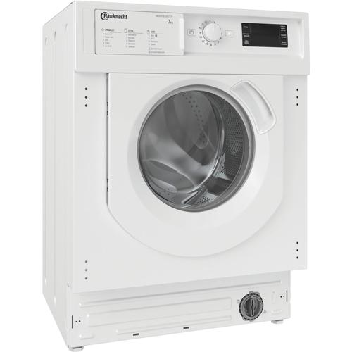 "D (A bis G) BAUKNECHT Einbauwaschmaschine ""BI WMBG 71483E DE N"" Waschmaschinen weiß Waschmaschinen Waschmaschine"