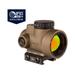 Trijicon OPMOD MRO 1x25mm Red Dot Sight 2 MOA Green Dot Reticle w/Low Mount AC32067 Angled Glass Coyote Brown 2200095