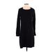 Apt. 9 Casual Dress - Shift: Black Solid Dresses - Women's Size Small