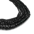Perles de cristal en verre noir pour la fabrication de bijoux perles rondes d'espacement pour la