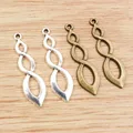 10pcs 37x11mm Antique Argent Plaqué Bronze Plaqué 8 Infinity Charms Main Pendentif: DIY pour