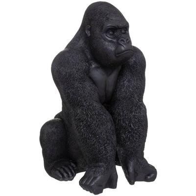 Atmosphera - Gorilla-Statuette - schwarz - Kunstharz H67 -8 cm créateur d'intérieur Image