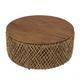 Table basse ronde en tissage de fibre de cocotier D83