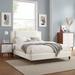 Zahra Channel Tufted Performance Velvet Queen Platform Bed