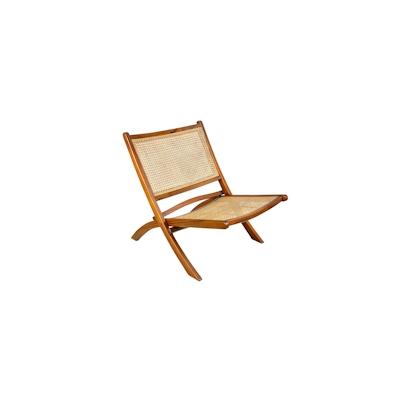 SIT Möbel Klappstuhl | Sitz und Rücken mit Rattan-Geflecht | Teak-Holz | B 70 x T 21 x H 107 cm | natur | 05358-01 | Ser