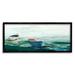 Stupell Industries Panoramic Ocean Waves Two Drifting Rowboats Scene Painting Black Framed Art Print Wall Art Design by Stacy Gresell