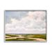 Stupell Industries Cloudy Distant Beach Horizon Painting Gray Framed Art Print Wall Art Design by Catherine Andersen