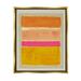 Stupell Industries Abstract Blocked Square Forms Painting Metallic Gold Floating Framed Canvas Print Wall Art Design by Victoria Barnes