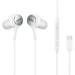 for Cricket Icon 3 USB C AKG Headphones Type C Earphones in-Ear Wired Headphones with Mic and Volume Control HiFi Stereo Noise - White