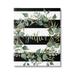 Stupell Industries Gather Calligraphy Stripes Pattern Wreath Botanicals Leaves Graphic Art Gallery Wrapped Canvas Print Wall Art Design by Cindy Jacobs