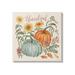 Stupell Industries Autumn Botanical Thankful Nature Graphic Art Gallery Wrapped Canvas Print Wall Art Design by Janelle Penner