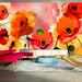 Vivyet Peel and stick wall mural - Velvet poppies